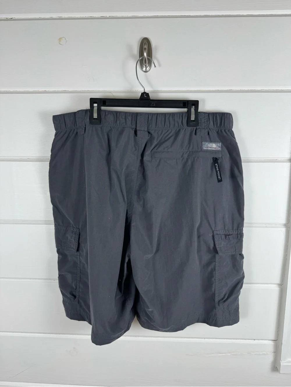 The North Face Cargo Hiking Shorts Gray Men’s Large Packable Outdoor